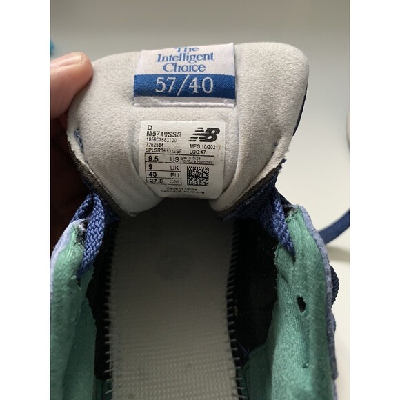 New Balance 57/40 Victory Blue Vibrant Spring Glow Men US 9.5 D 2021, M5740SSG - Picture 6 of 6